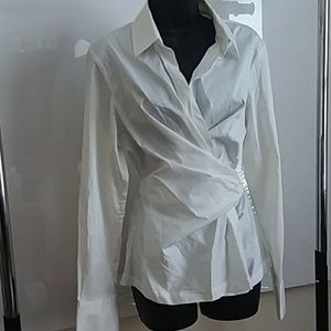 Caché Belted wrapp Blouse size XL